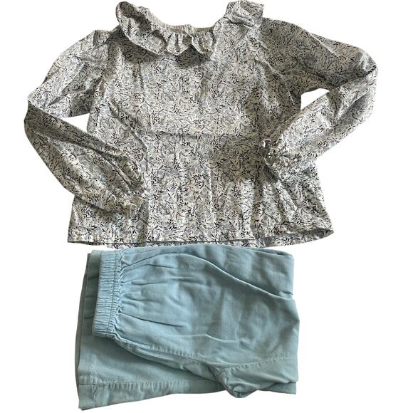 Kate & Libby Blue Floral Outfit Size 5 - Cute Set! - Picture 1 of 6